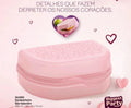 Caixa Sanduíches Corações Rosa
