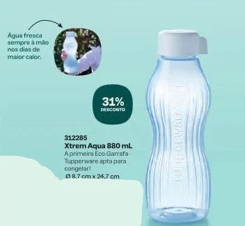 EcoGarrafa Xtrem Aqua 880ml Azul claro