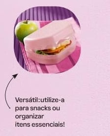 Caixa Sanduíches Corações Rosa